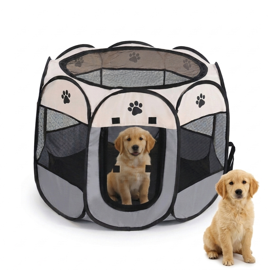 Foldable Octagon Pet Playpen