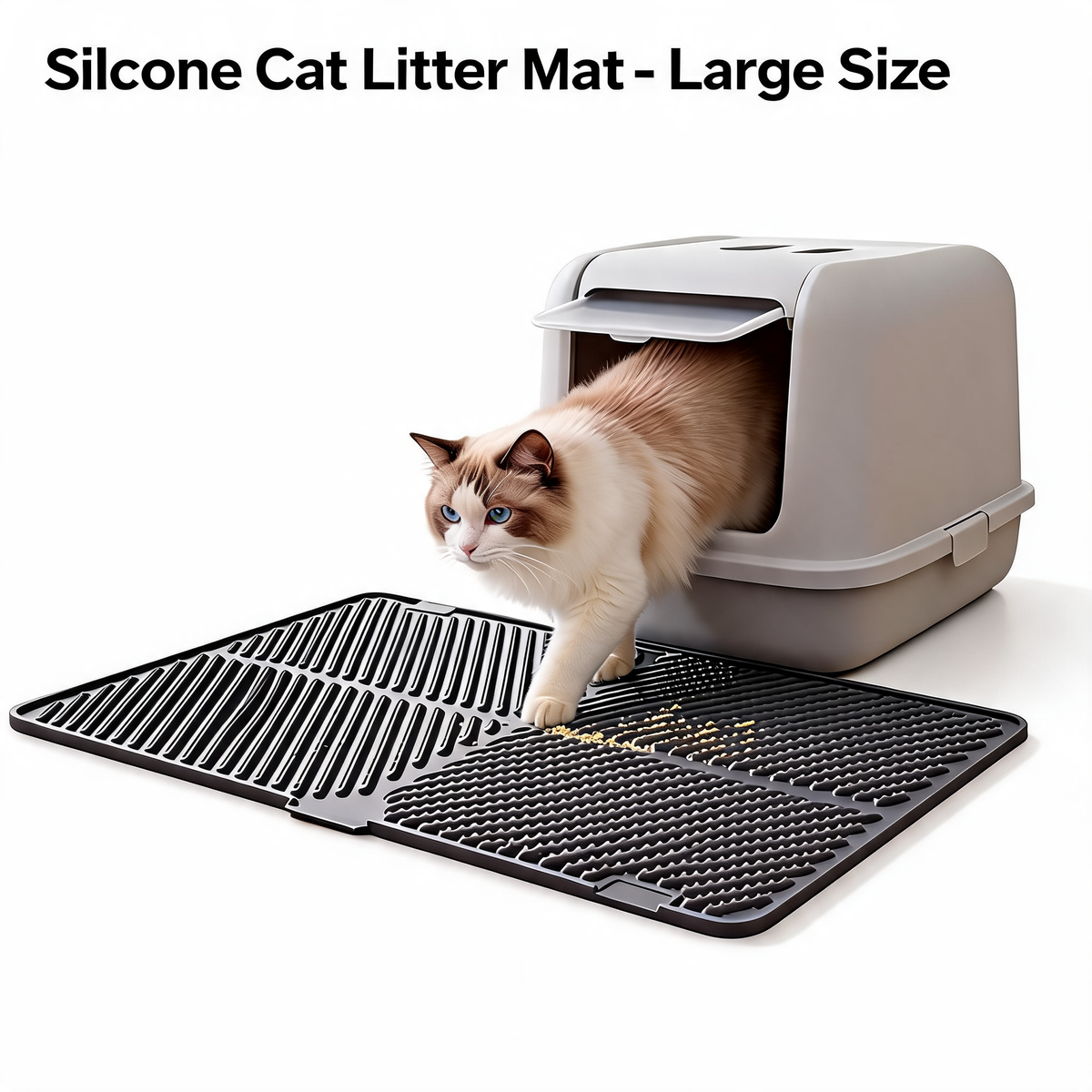 Foldable Silicone Cat Litter Mat